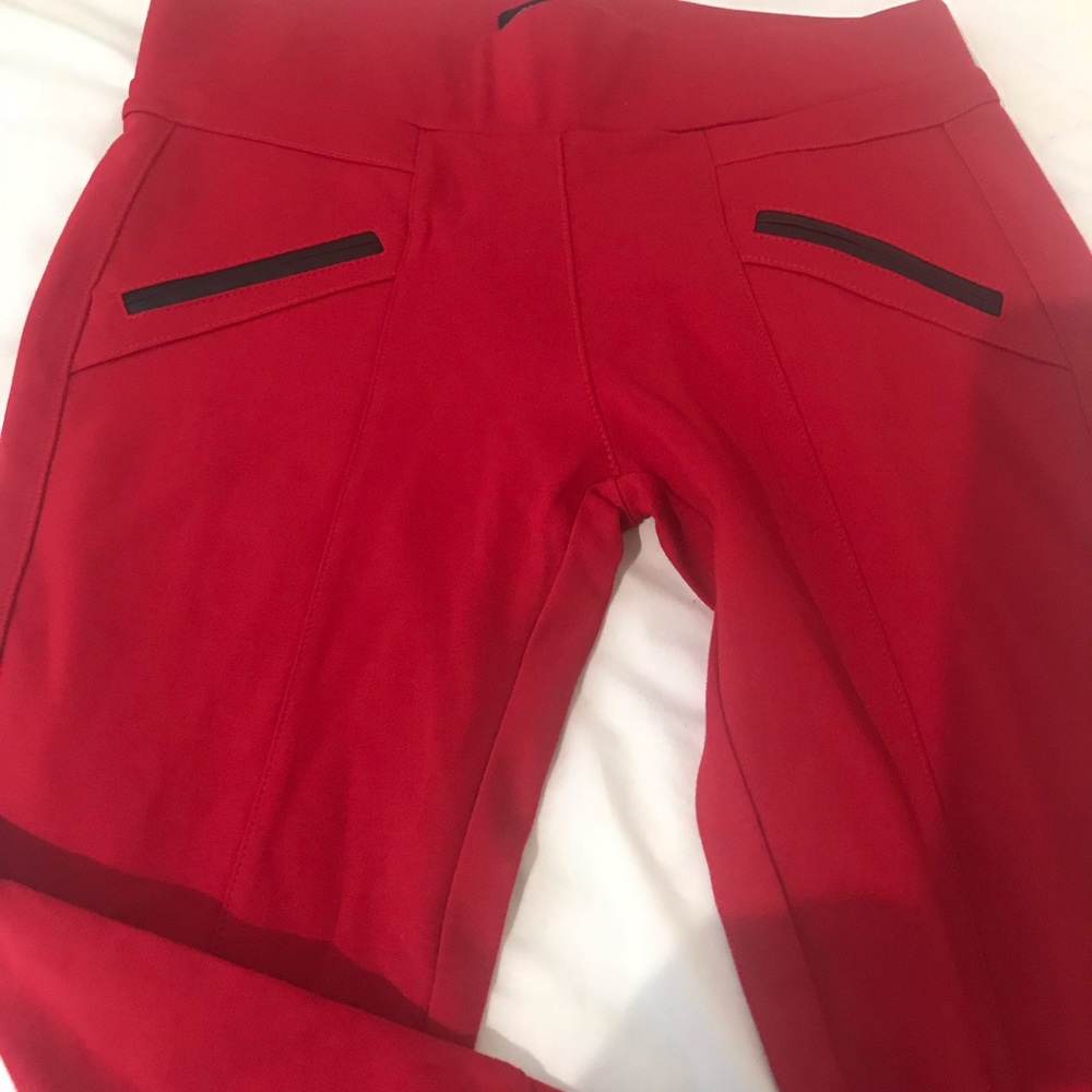 Red Ci Sono Long dressing leggings. Medium